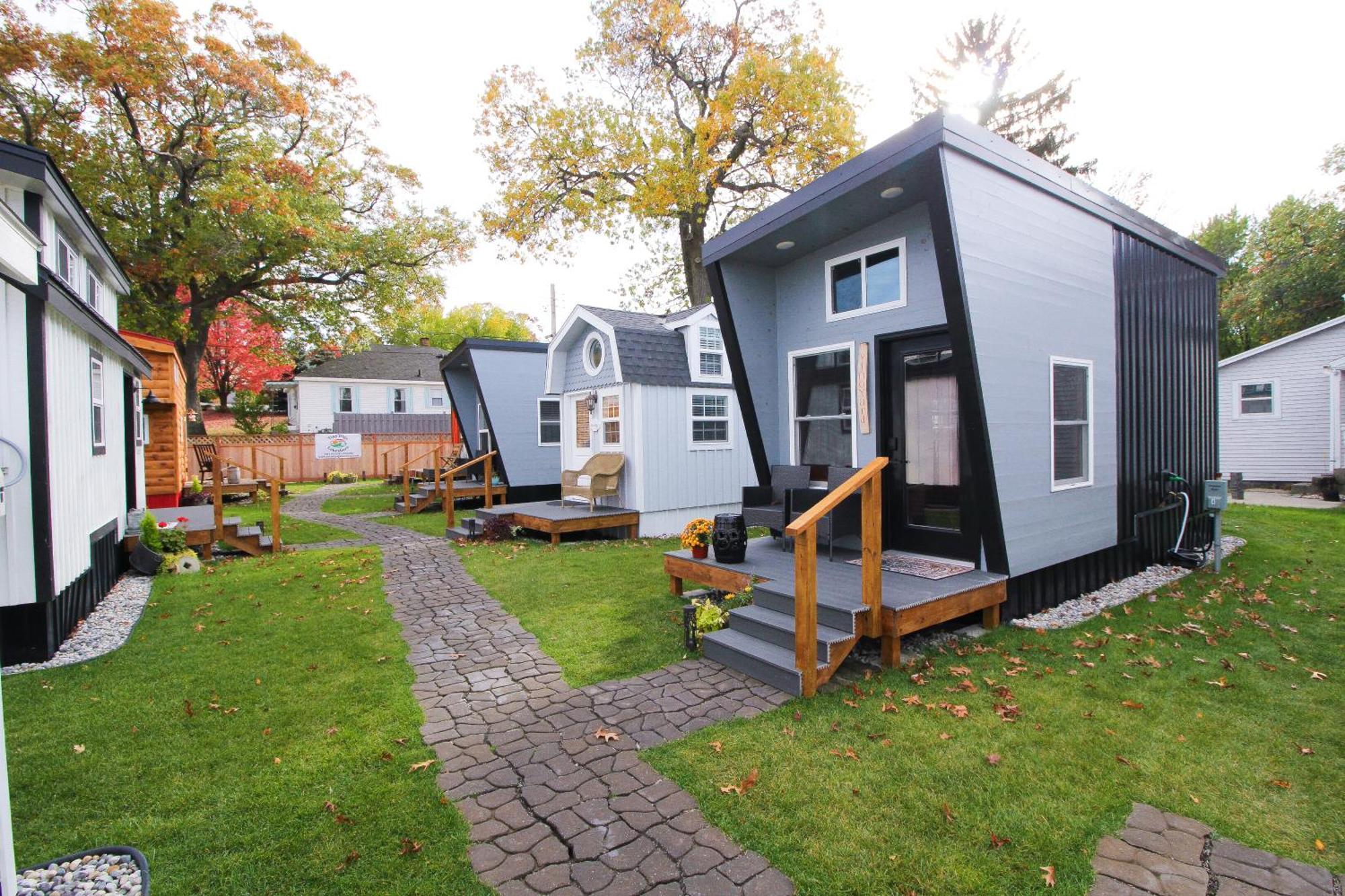 Tiny Digs Lakeshore - Tiny House Lodging Hotel Muskegon Exterior foto